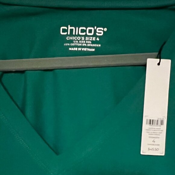 Brand New! Chico's Elbow-Sleeve Perfect Tee Size 4 / US Size - Picture 2 of 3